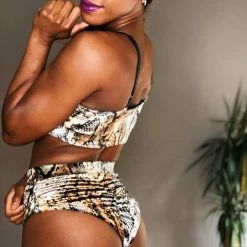 All Pole Wear REV ACTIV Bomb Garter Shorts - Snake Velvet