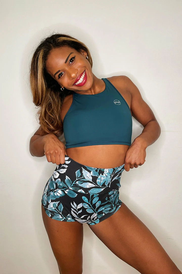 Enviro Grip The Enviro Co. Daintree Night High Waist Shorts All Pole Wear