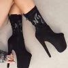 Hella Heels HellGirl 8inch Boots - Black/Mint Shoes
