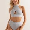 Shark Polewear Tanna Top - Light Grey All Pole Wear