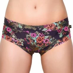 Cleo The Hurricane Gunmetal Garden Hot Pants