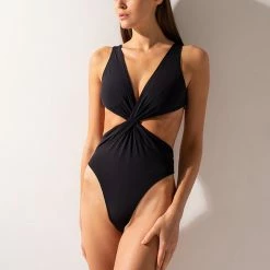 Bodysuits Shark Polewear Twist Bodysuit - Black