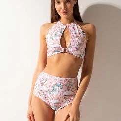 Shark Polewear High Waist Shorts - Unicorns