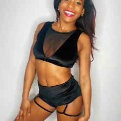 Shimmy & Sparkle New York Pin Up Shorts - Black