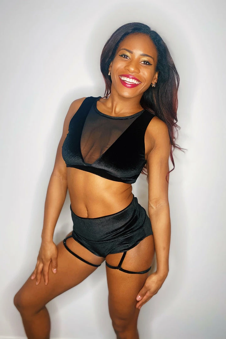 Shimmy & Sparkle New York Pin Up Shorts - Black