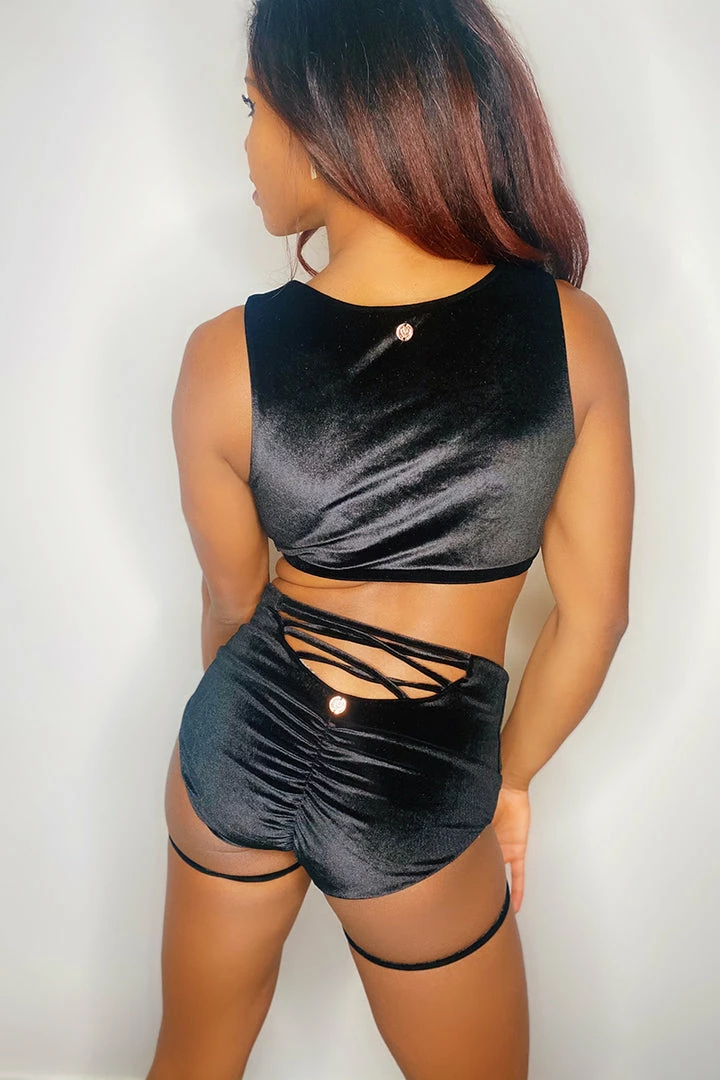 Shimmy & Sparkle New York Pin Up Shorts - Black