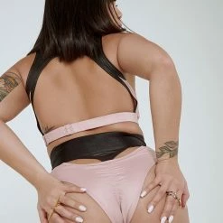 Creatures Of XIX I Slay Sports Bra - Pink/Black All Pole Wear