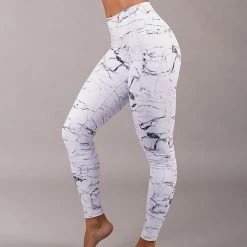 All Pole Wear Off The Pole Iconic Leggings - White Marble