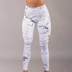 All Pole Wear Off The Pole Iconic Leggings - White Marble