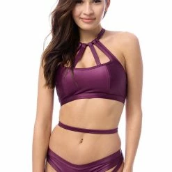 Bandurska New Moon Suspender Accessory - Mulberry