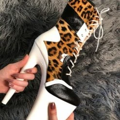 Hella Heels EmpireKicks 8inch Boots - White Shoes