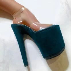 Shoes Hella Heels Classic Faux Suede 8inch Stilettos - Leonie