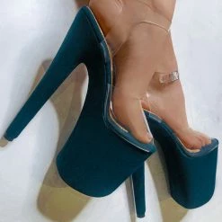 Shoes Hella Heels Classic Faux Suede 8inch Stilettos - Leonie