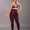 Off The Pole Scrunch Butt Leggings - Burgundy