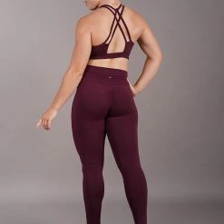 Off The Pole Scrunch Butt Leggings - Burgundy