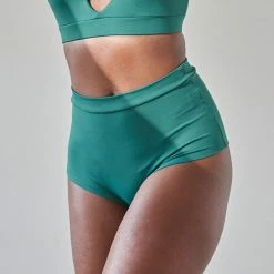 Lunalae High Waist Shorts - Recycled Emerald All Pole Wear