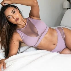 All Pole Wear Lunalae Midnight Low Waisted Bottoms - Recycled Mauve