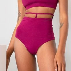 All Pole Wear Lunalae Kimmy High Waist Bottoms - Recycled Fuchsia