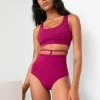 All Pole Wear Lunalae Kimmy High Waist Bottoms - Recycled Fuchsia