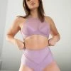 Lunalae Ella Mesh Top - Recycled Mauve