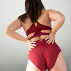 Lunalae Ella Mesh Top - Recycled Wine All Pole Wear