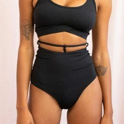 Lunalae Kimmy High Waist Bottoms - Recycled Black All Pole Wear