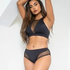 Lunalae Midnight Low Waisted Bottoms - Recycled Black