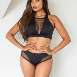 Lunalae Midnight Low Waisted Bottoms - Recycled Black