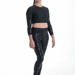 Paradise Chick Superhero Series Ultra Grip Leggings - Black Leopard