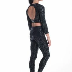 Paradise Chick Superhero Series Ultra Grip Leggings - Black Leopard