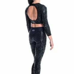 Paradise Chick Superhero Series Ultra Grip Leggings - Black Leopard