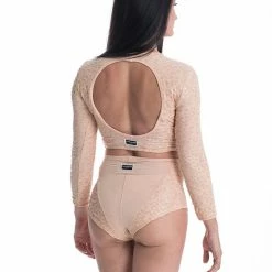 Paradise Chick Superhero Ultra Grip Shorts - Beige Leopard