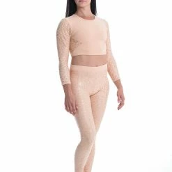 Paradise Chick Superhero Series Ultra Grip Leggings - Beige Leopard