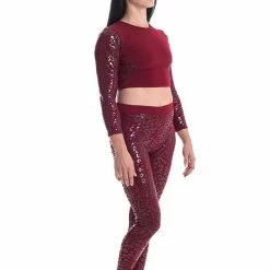 Paradise Chick Superhero Series Ultra Grip Crop Top - Cherry Leopard All Pole Wear