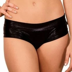 Cleo The Hurricane Hot Pants - Metallic Black All Pole Wear