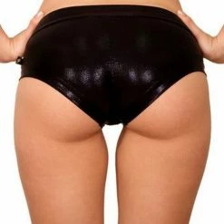Cleo The Hurricane Hot Pants - Metallic Black All Pole Wear