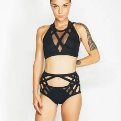 All Pole Wear MilaKrasna Bisera Bottoms - Black