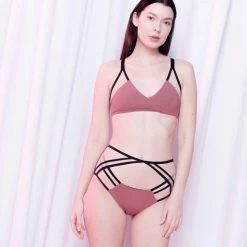 MilaKrasna Silvia Bottoms - Dark Rose All Pole Wear