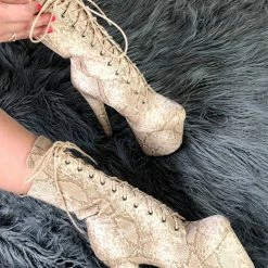 Hella Heels Milksnake Boots - 8inch