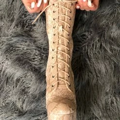 Shoes Hella Heels Milksnake Boots - 7inch