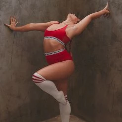 Rolling Alpha High Waisted Hot Pants - Red