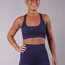 Off The Pole Classic Sports Bra - Navy Blue All Pole Wear