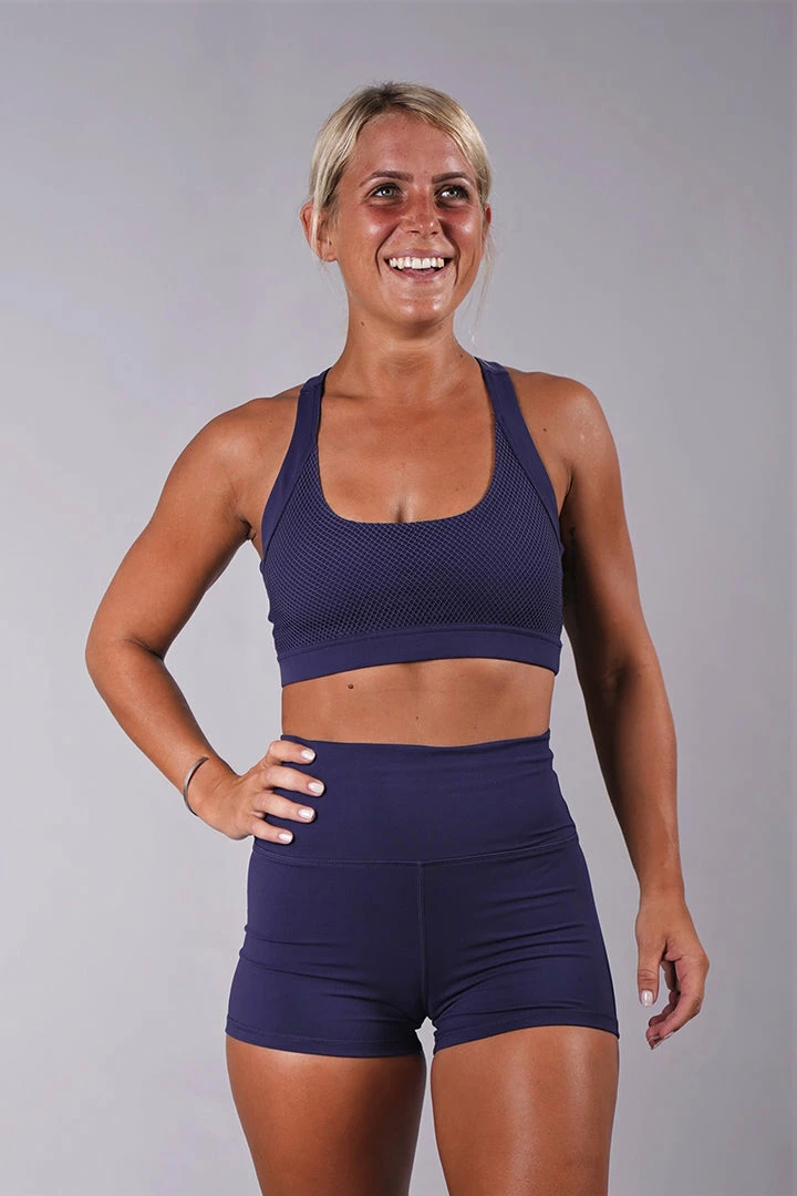 Off The Pole Classic Sports Bra - Navy Blue All Pole Wear
