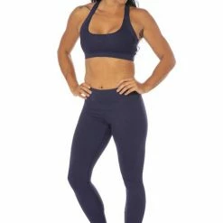 Off The Pole Classic Sports Bra - Navy Blue All Pole Wear