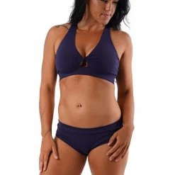Off The Pole Keyhole Sports Bra - Navy Blue All Pole Wear