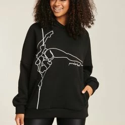 Paradise Chick Pole Dancer Hoodie - Black Back In Stock