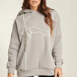 Loungewear Tops Paradise Chick Pole Dancer Hoodie - Grey