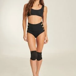 Paradise Chick Polecious Kneepads - Black Plus Size Pole Wear