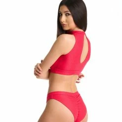 New In Bandurska Peru Top - Red