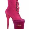 Back In Stock Pleaser USA Shoe Protectors - Hot Pink Velvet